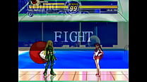 Kula Diamond & Kuromaru (l.) vs. Sailor Mars