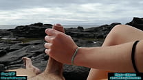 weet fuck in public beach and cumshot with no hands