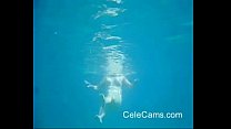 Full naked granny under the water for voyeurs